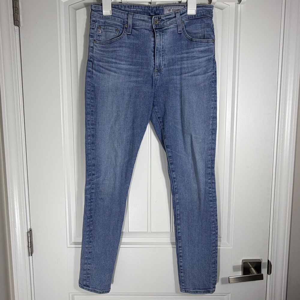 AG Adriano Goldschmied The Farrah Skinny Ankle Jeans 30R Blue RAS177720YBOT